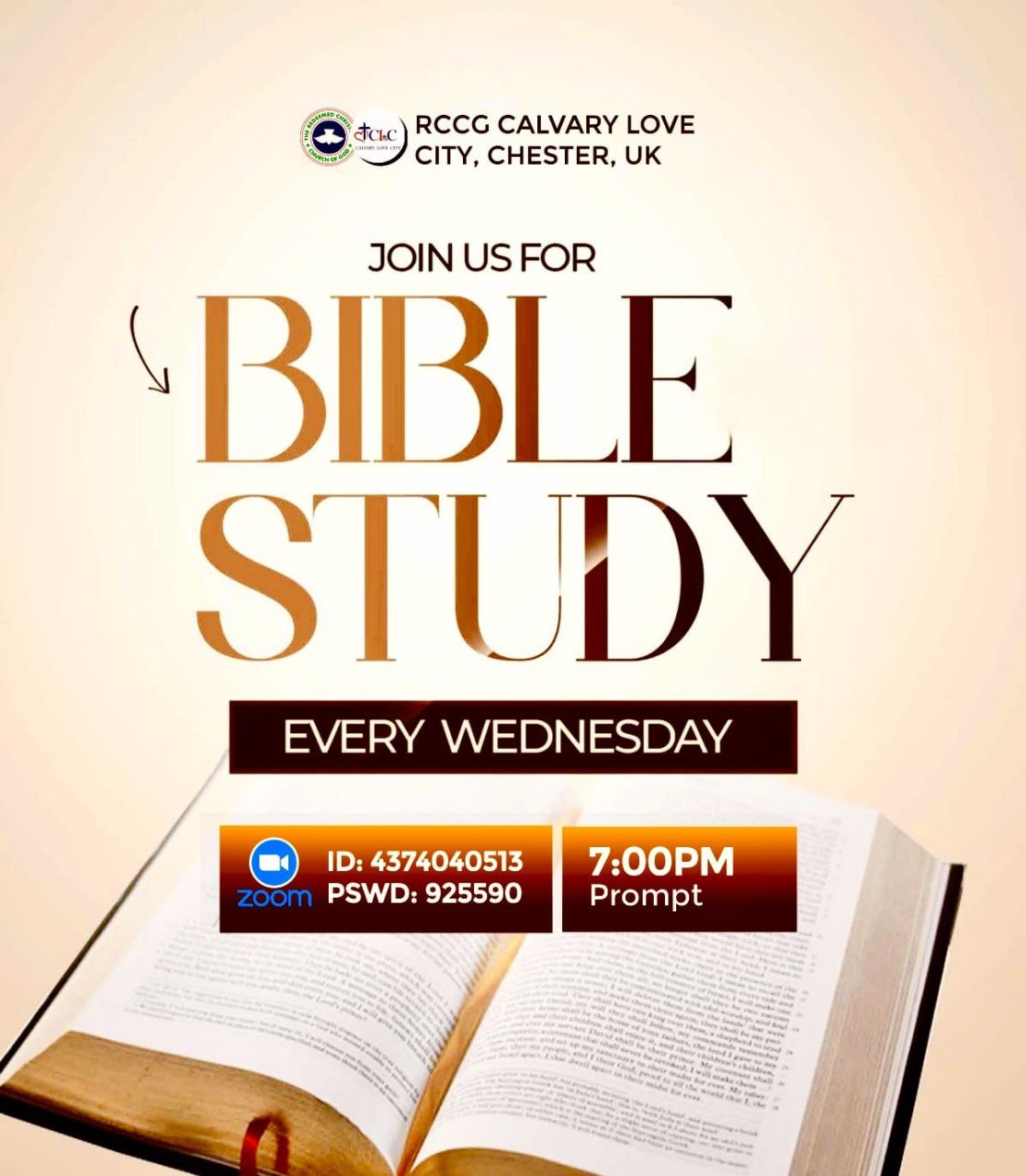 Bible study flyer